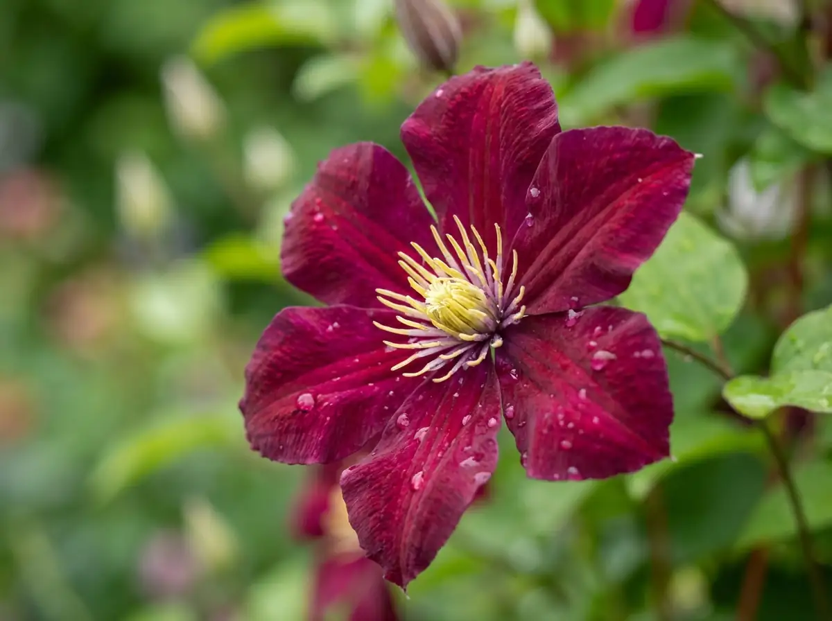 铁线莲 (Clematis spp.) — 特写