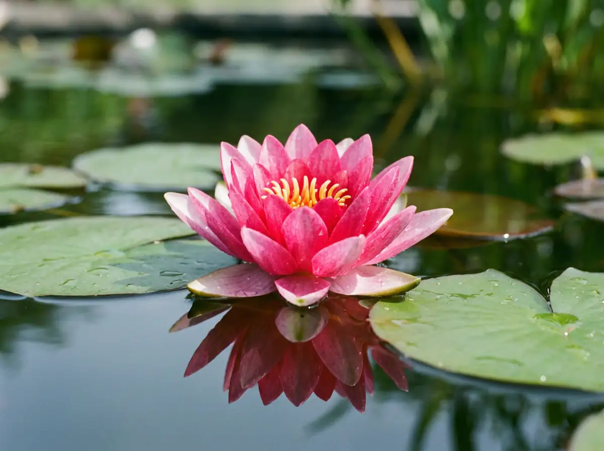 睡莲 (Nymphaea) — 特写