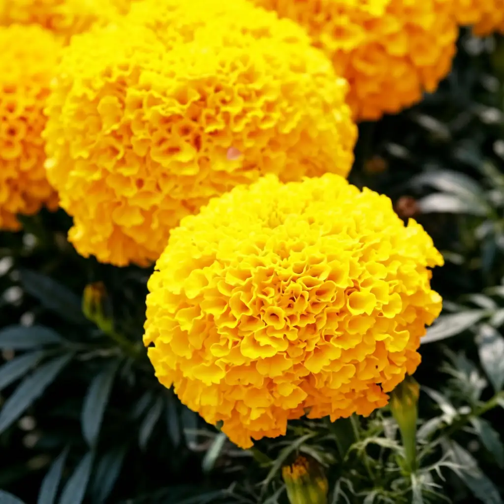 万寿菊 (Tagetes erecta) — 细节