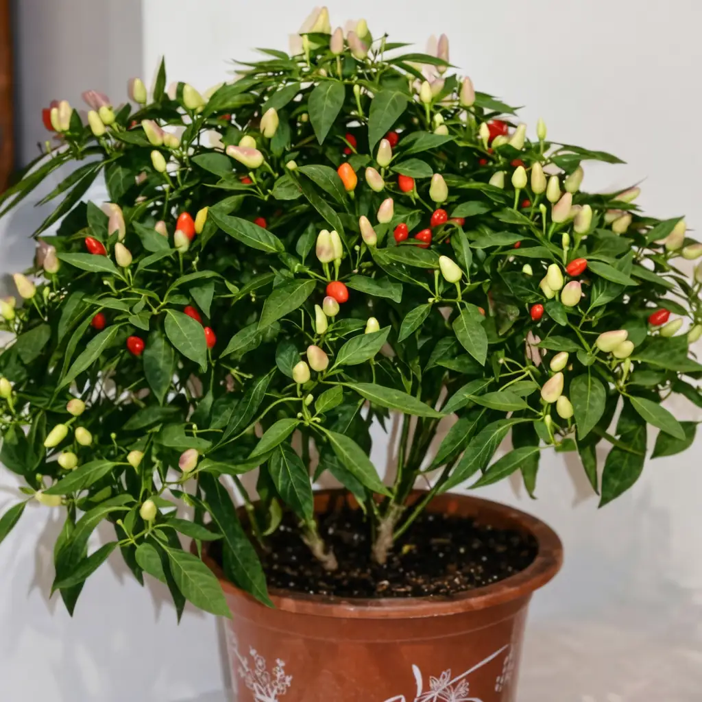 ଶୋଭାତ୍ମକ ଲଙ୍କା (Capsicum annuum) — କ୍ଲୋଜଅପ୍