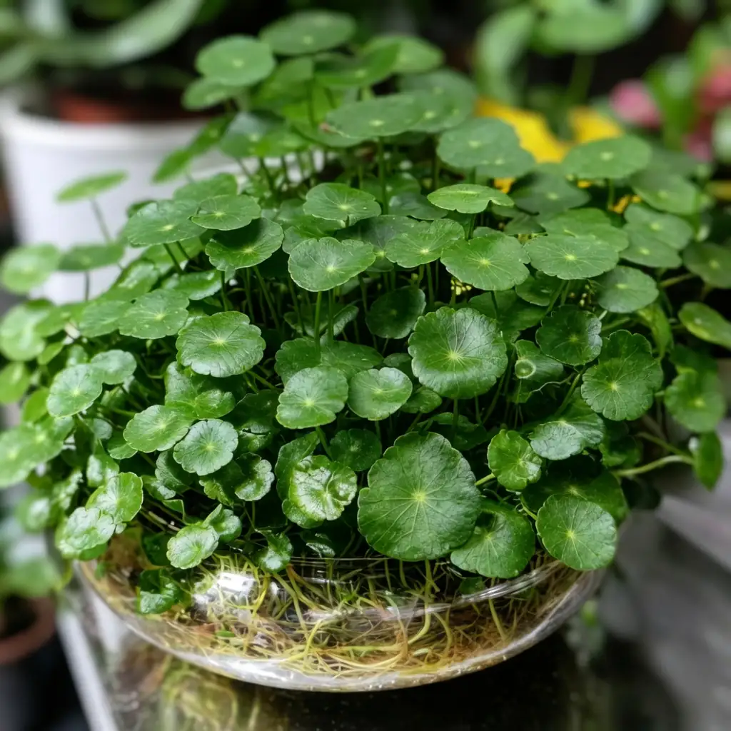 Brazilian Pennywort (Hydrocotyle umbellata) — détail