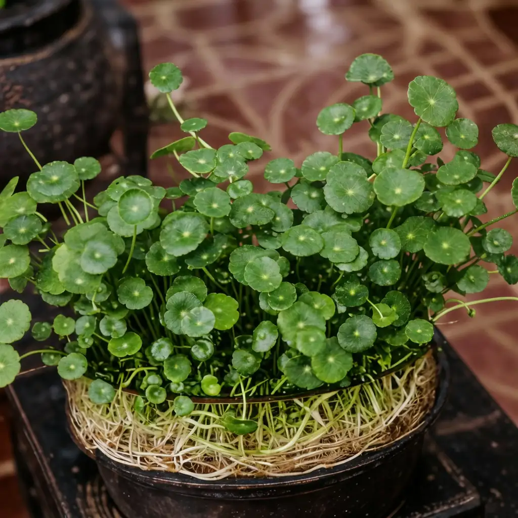 Brazilian Pennywort (Hydrocotyle umbellata) — en situation