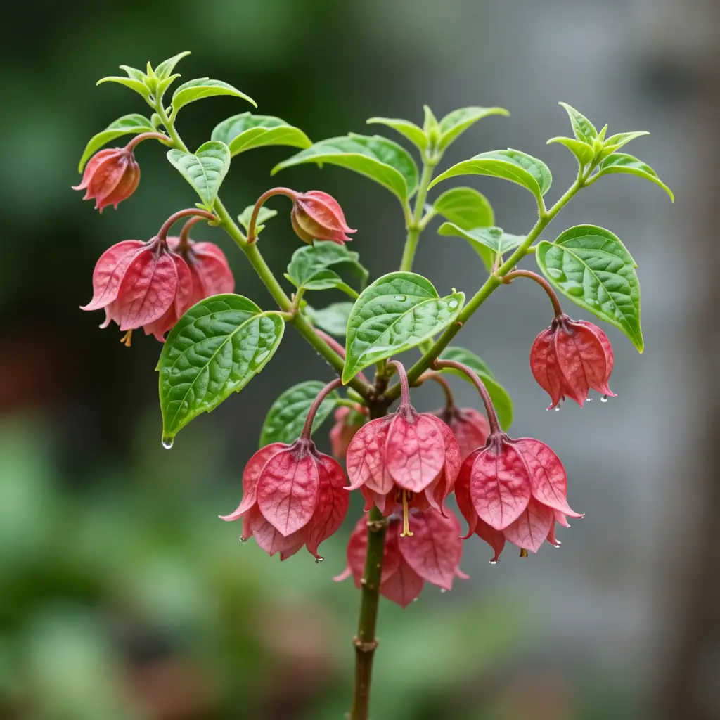 倒挂金钟 (Fuchsia × hybrida) — 特写