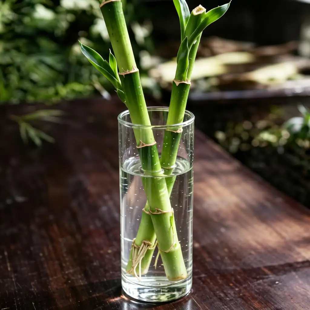 富贵竹 (Dracaena sanderiana) — 特写