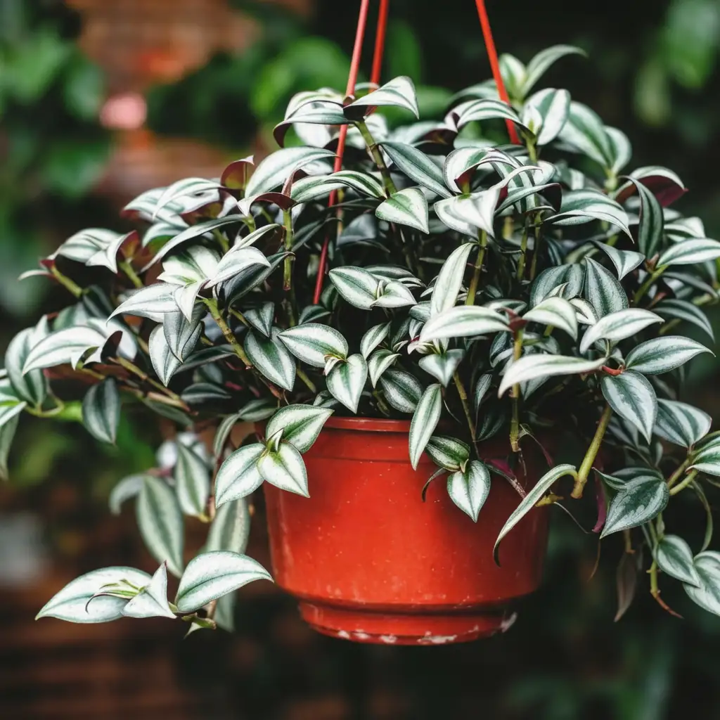 吊竹梅 (Tradescantia zebrina) — 细节