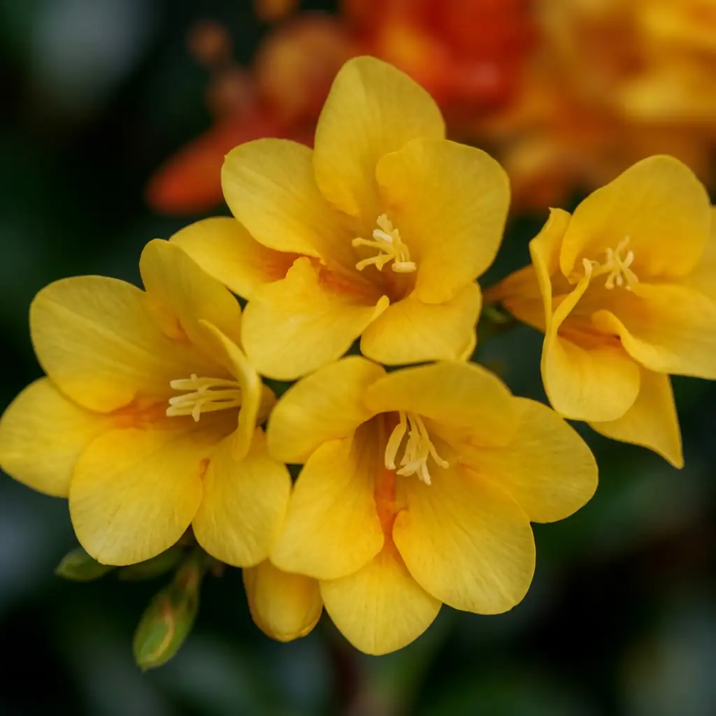 小苍兰 (Freesia × hybrida) — 特写