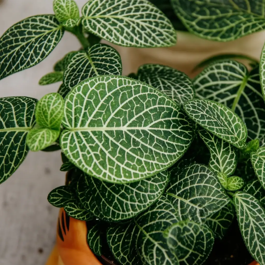 网纹草 (Fittonia albivenis) — 特写