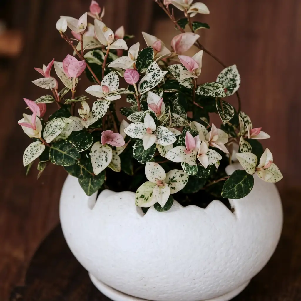 花叶络石 (Trachelospermum asiaticum 'Variegatum') — 细节