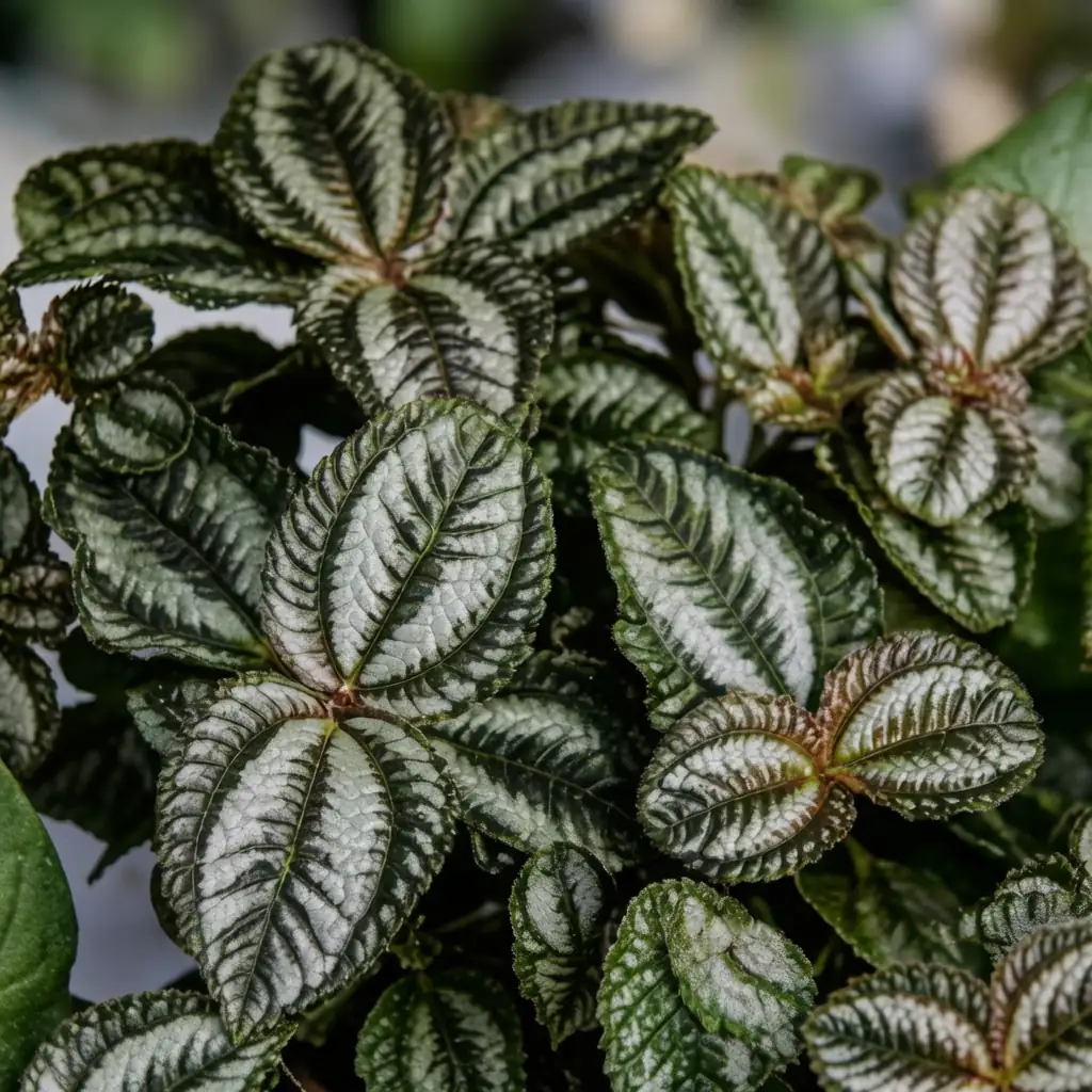 花叶冷水花 (Pilea cadierei) — 细节