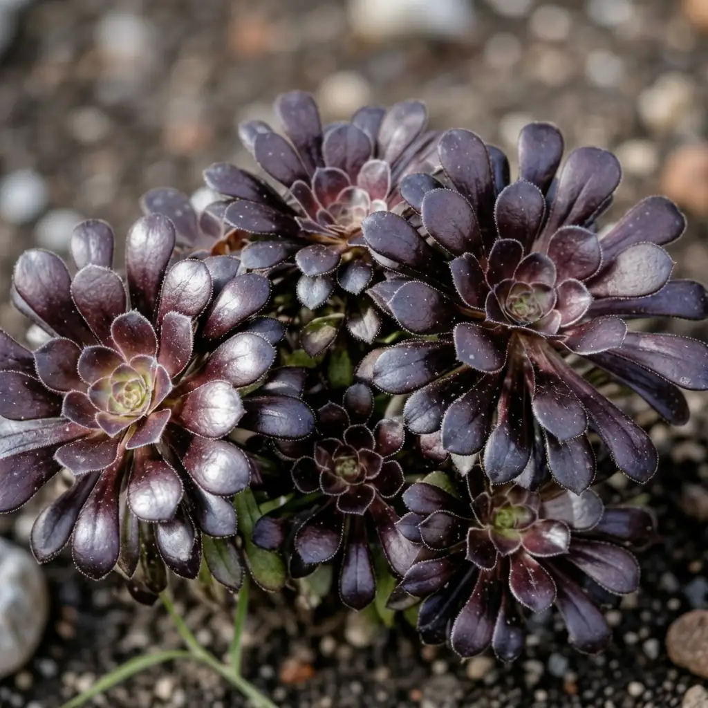 黑法师 (Aeonium arboreum 'Zwartkop') — 细节