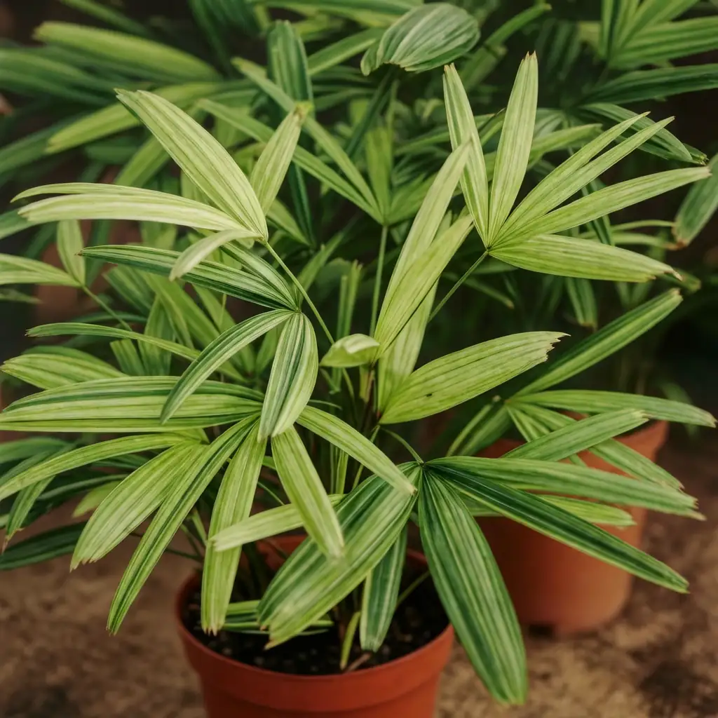 Lady Palm (Rhapis excelsa) — babban kallo