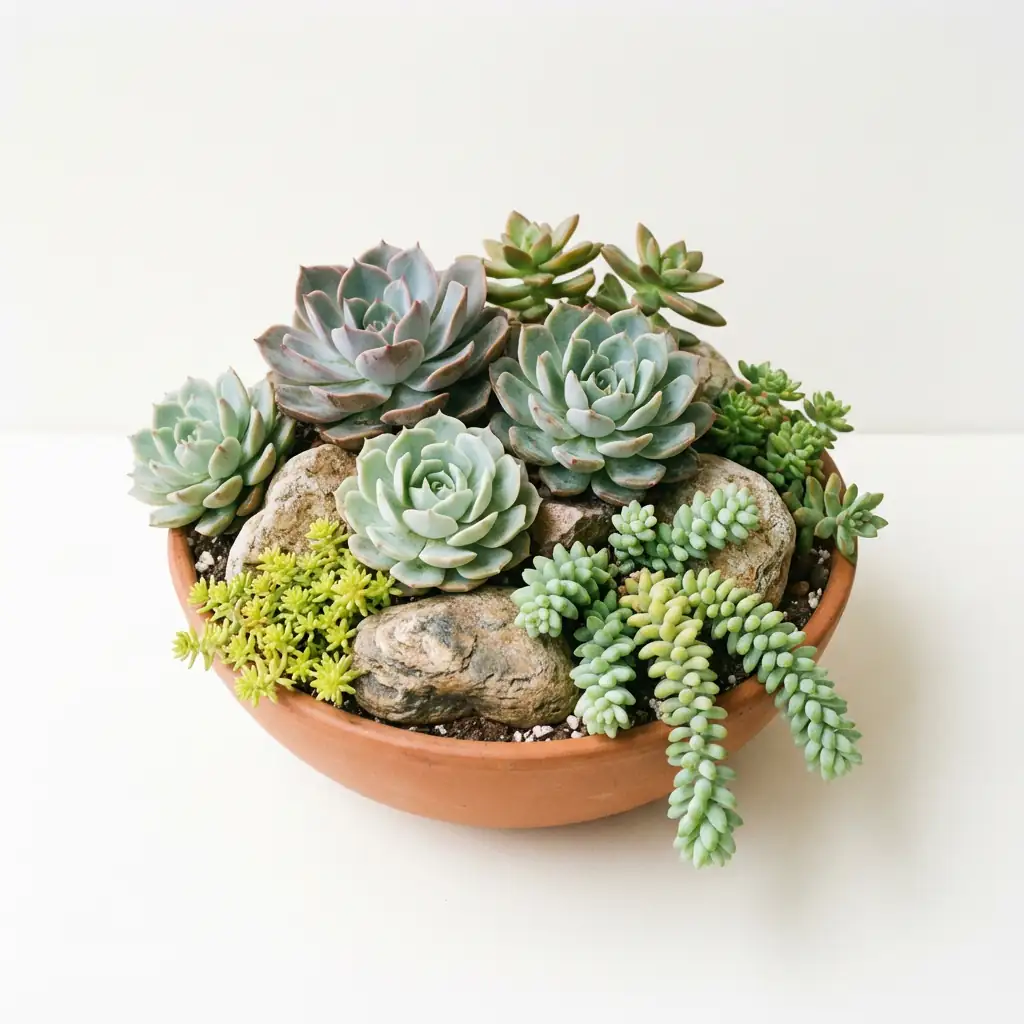 多肉植物 (Succulents (water-storing plants across multiple families)) — 细节