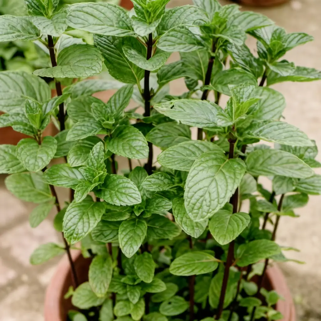 薄荷 (Mentha × piperita) — 细节