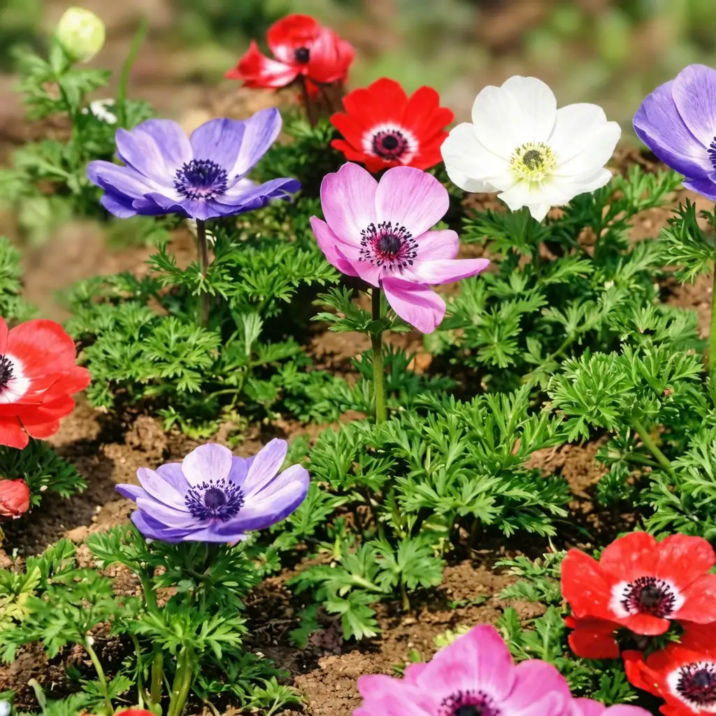 欧洲银莲花 (Anemone coronaria) — 细节
