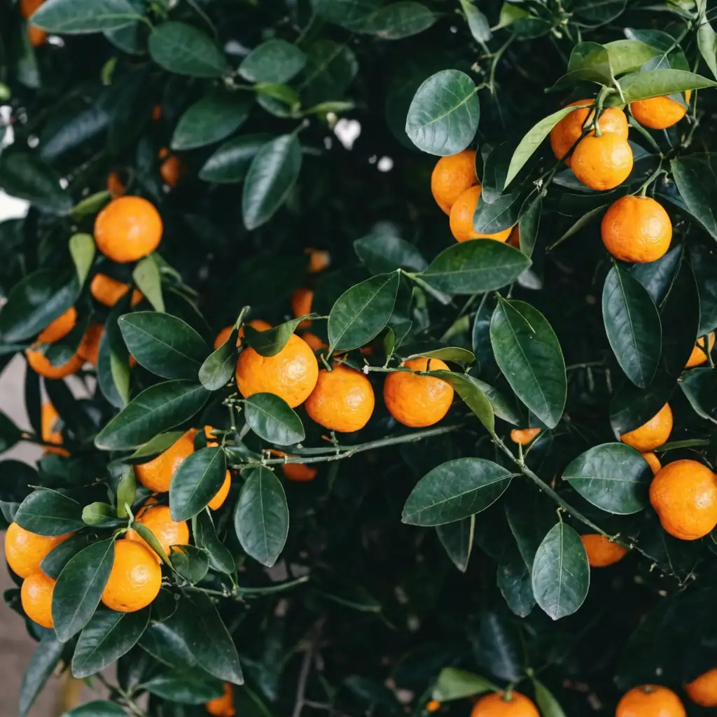 金橘 (Citrus japonica) — 特写