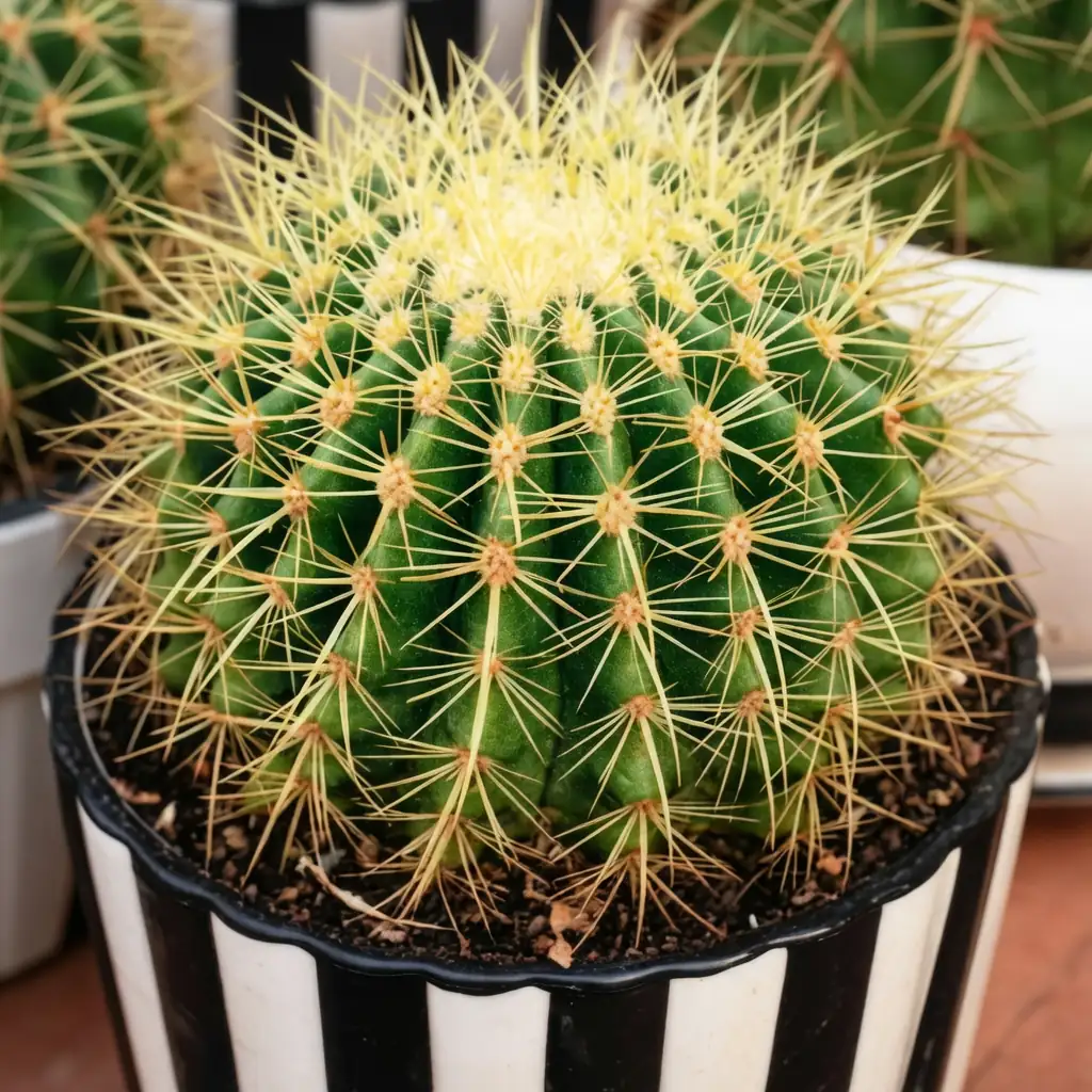 金琥 (Echinocactus grusonii) — 环境展示