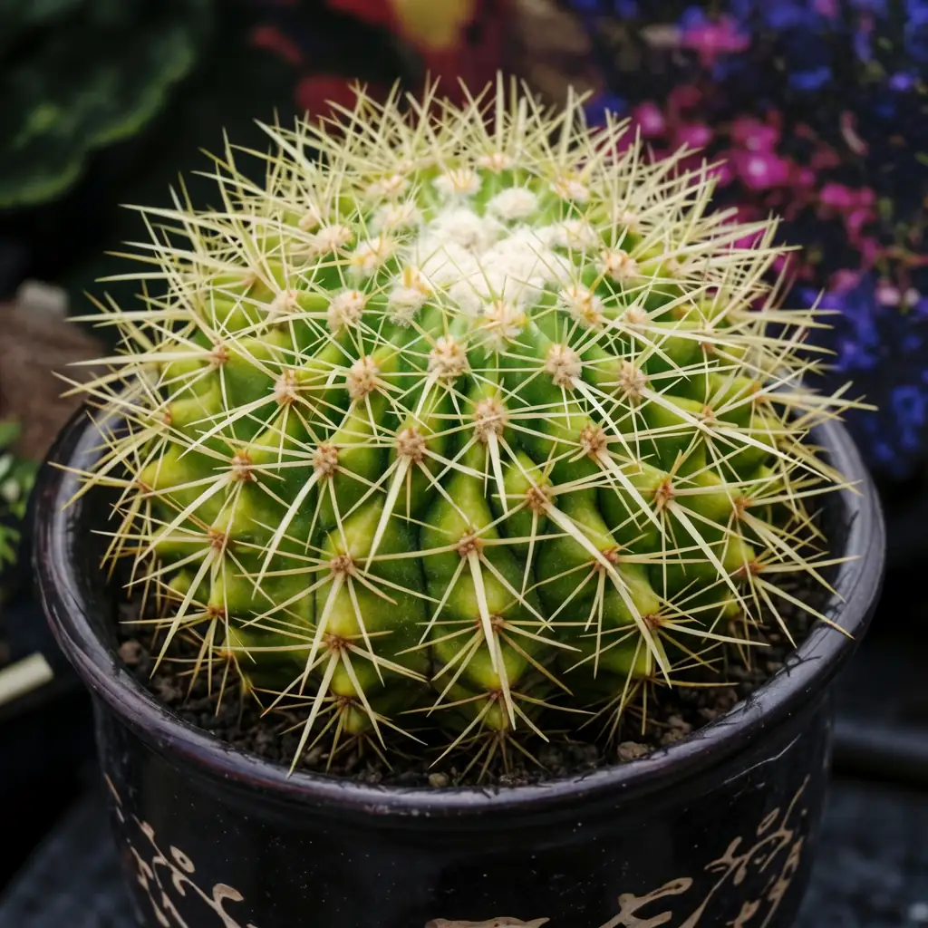 金琥 (Echinocactus grusonii) — 细节