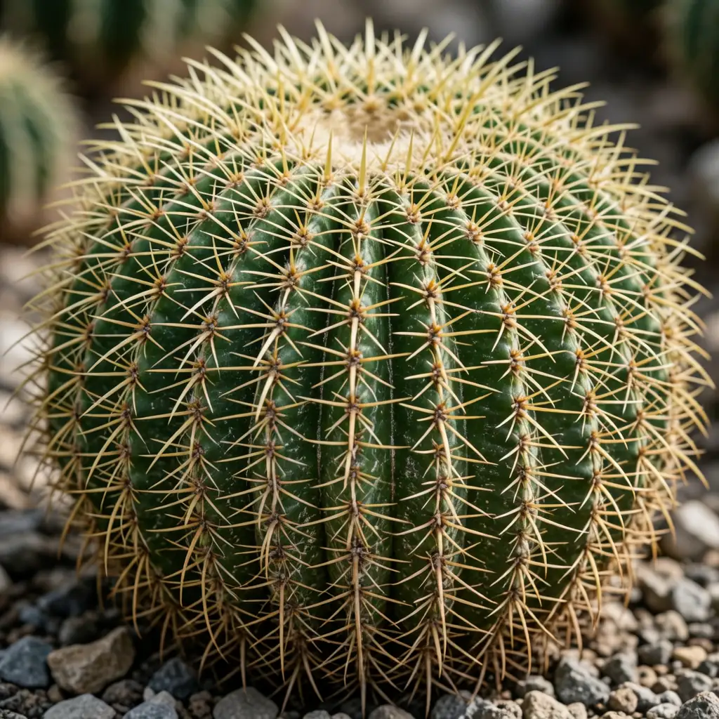 金琥 (Echinocactus grusonii) — 特写
