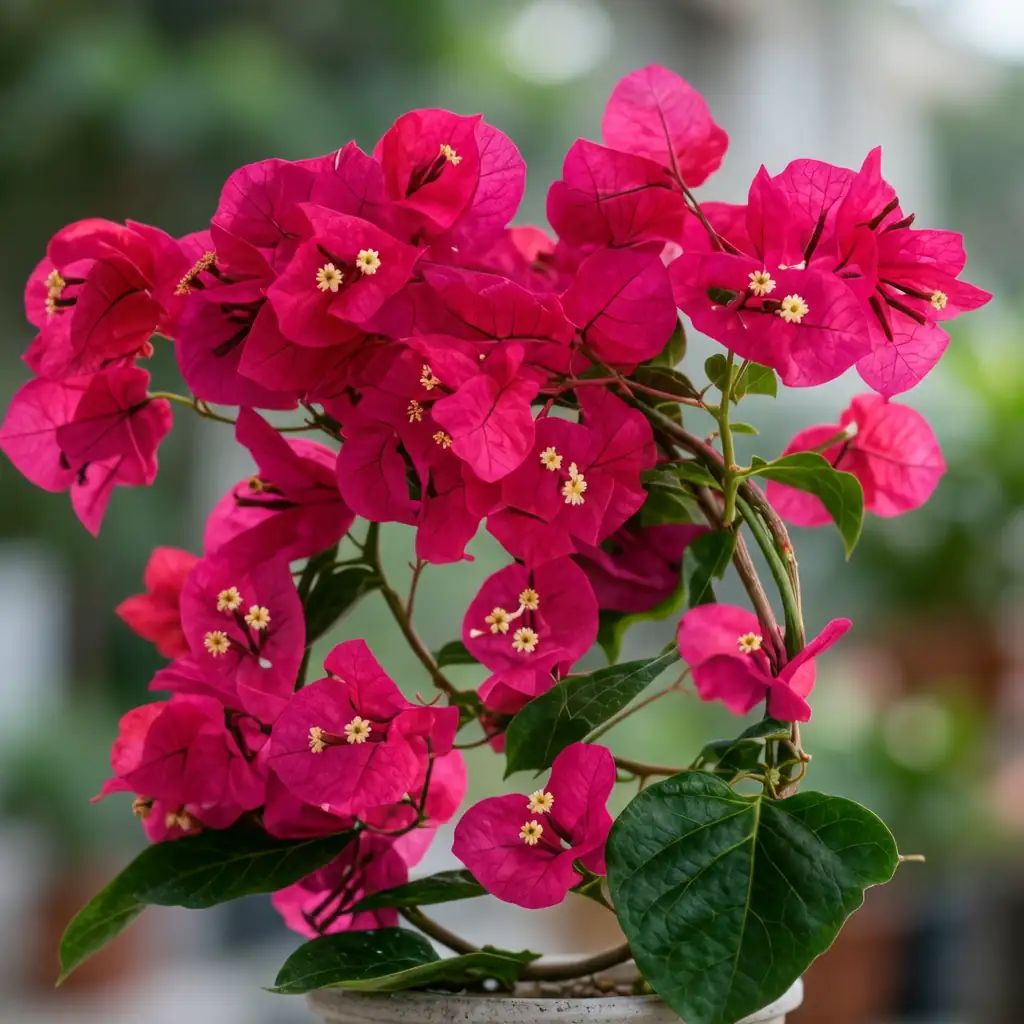 三角梅 (Bougainvillea glabra (and commonly grown hybrids such as Bougainvillea × buttiana)) — 细节