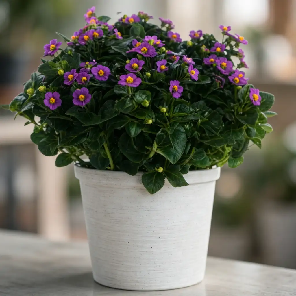 紫芳草 (Exacum affine) — 更多视角