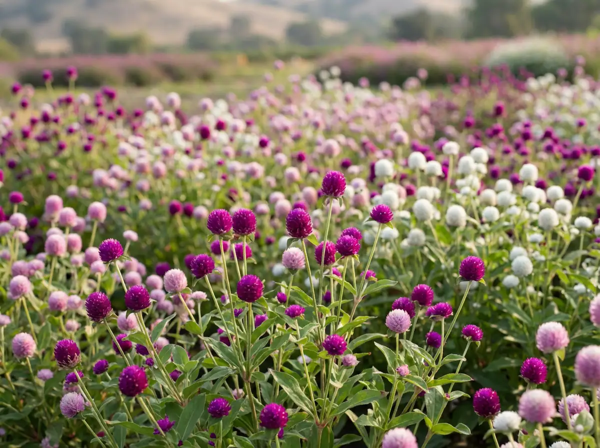 千日红 (Gomphrena globosa) — 特写