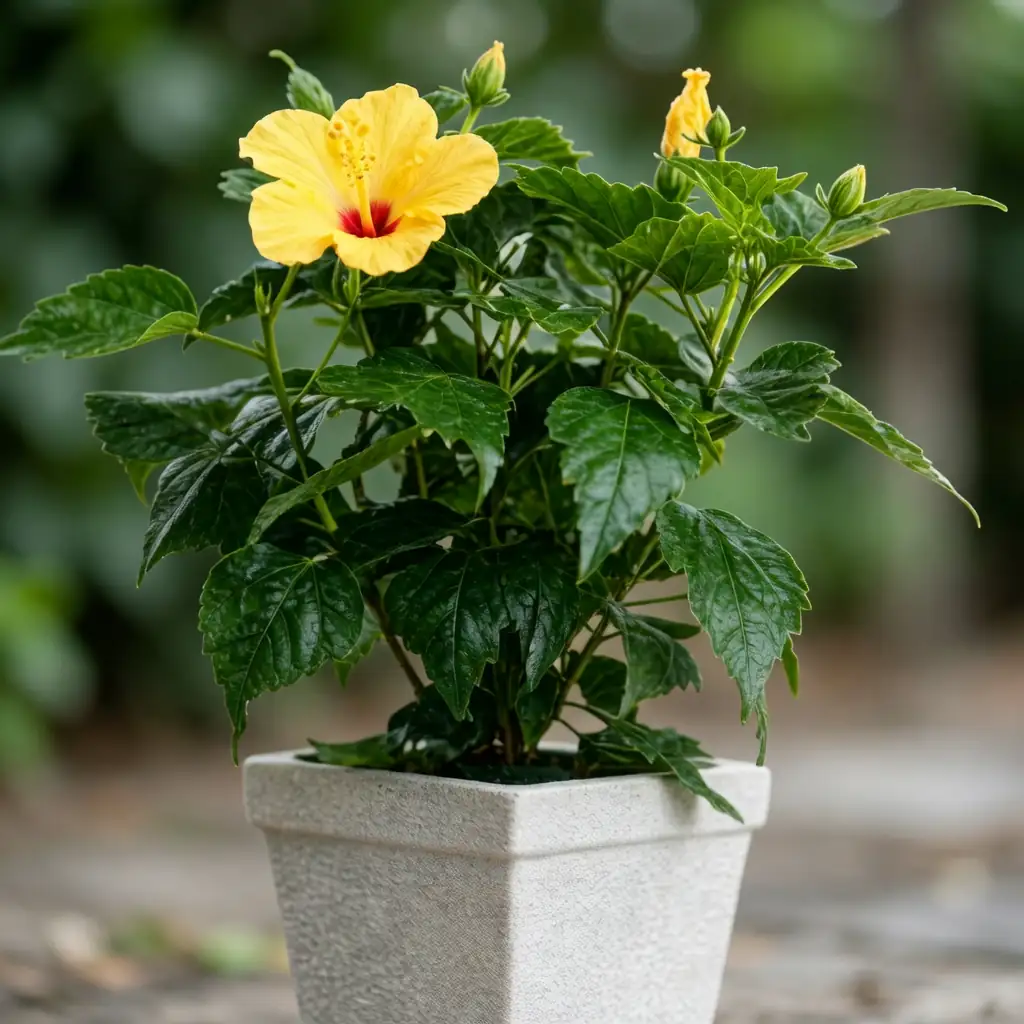朱槿 (Hibiscus rosa-sinensis) — 细节