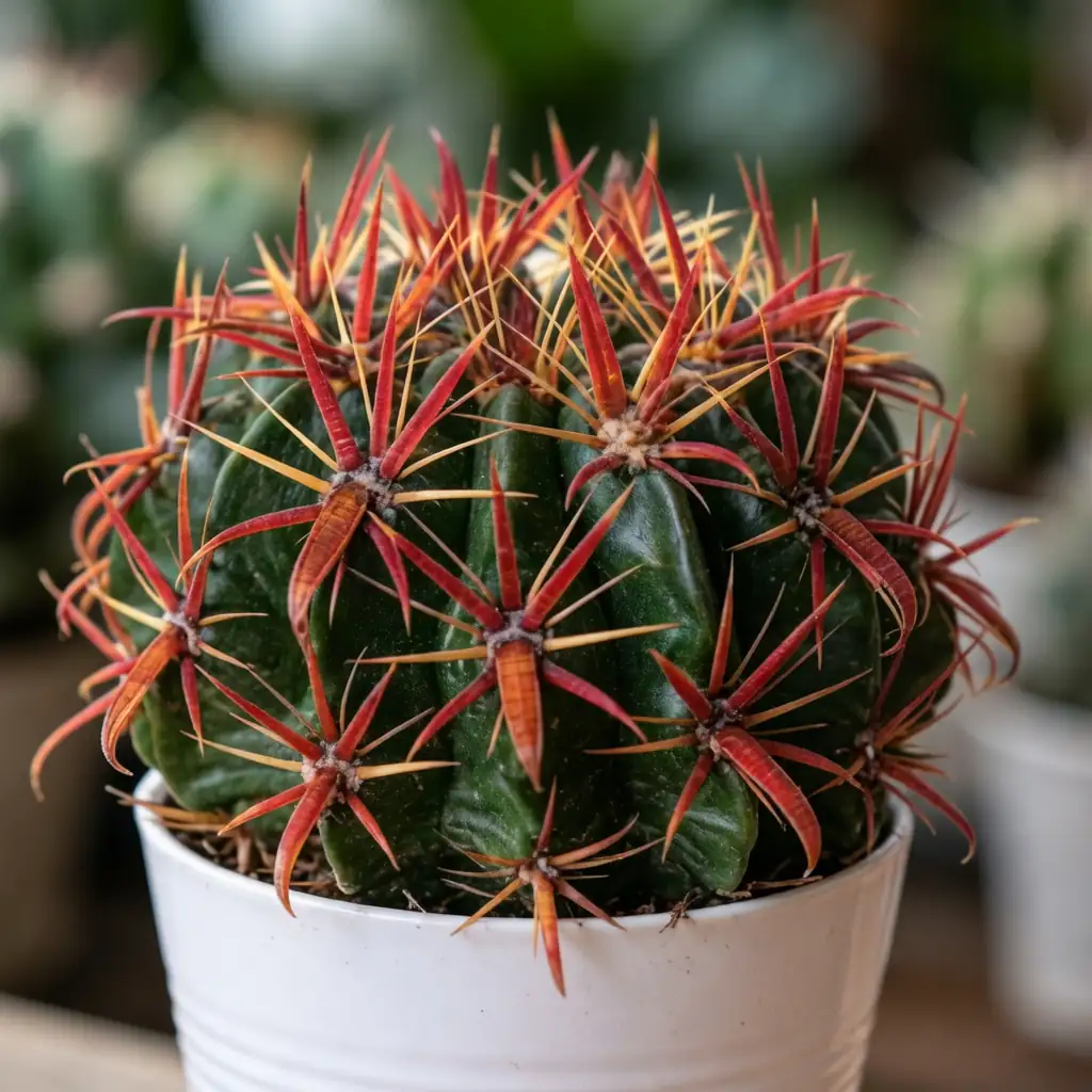 日出丸 (Ferocactus latispinus) — 主图