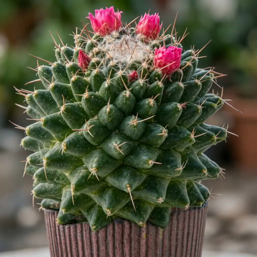 无刺多粒丸 (Mammillaria polythele) — 主图