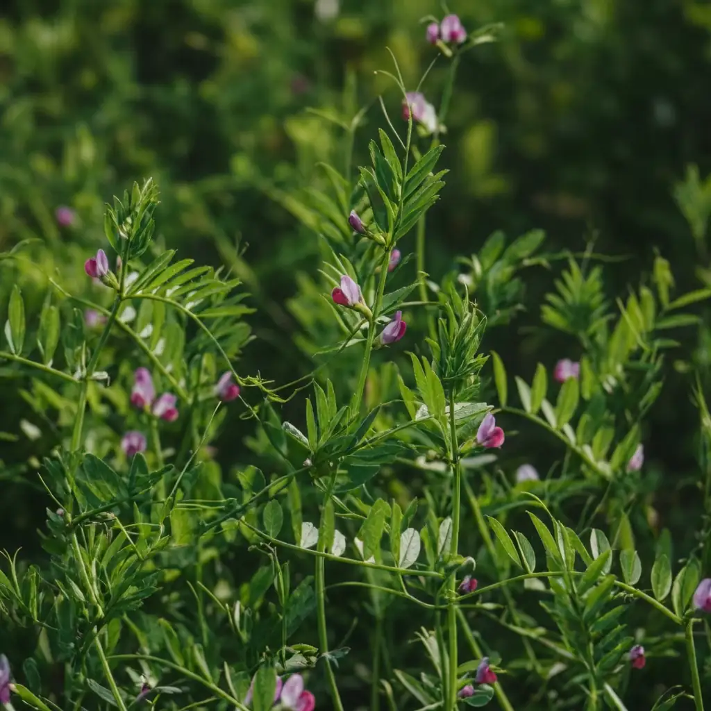 小巢菜 (Vicia hirsuta) — 细节