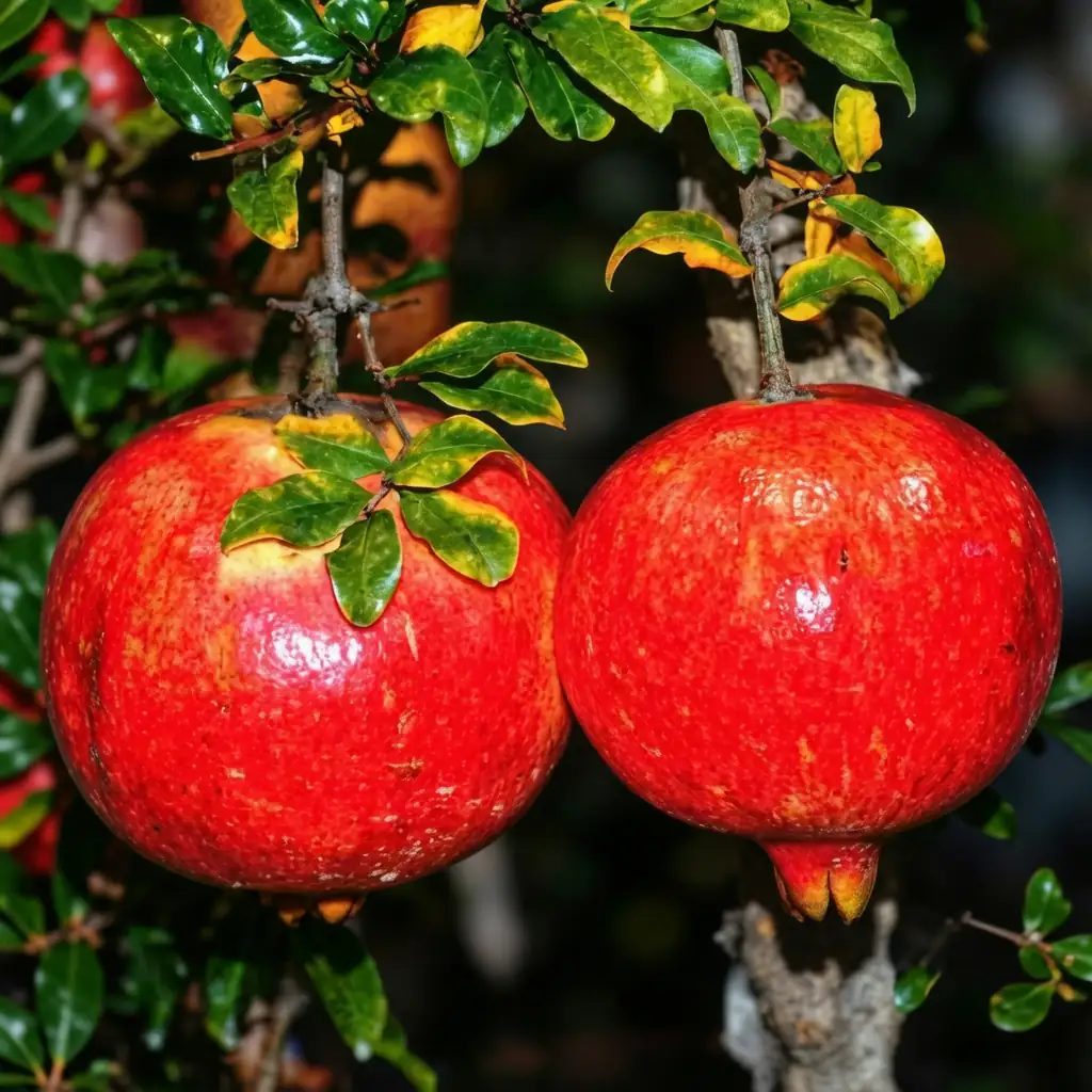 石榴 (Punica granatum) — 特写