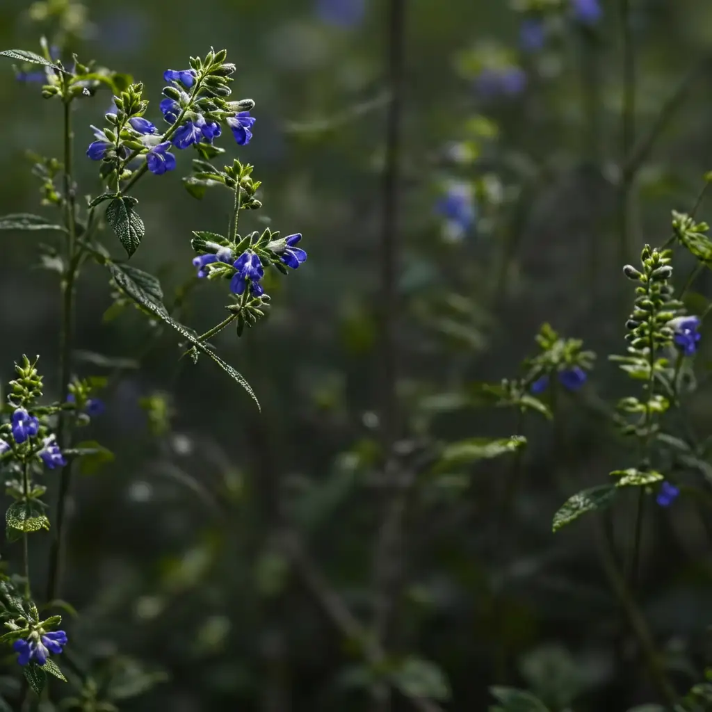 天蓝鼠尾草 (Salvia uliginosa) — 主图