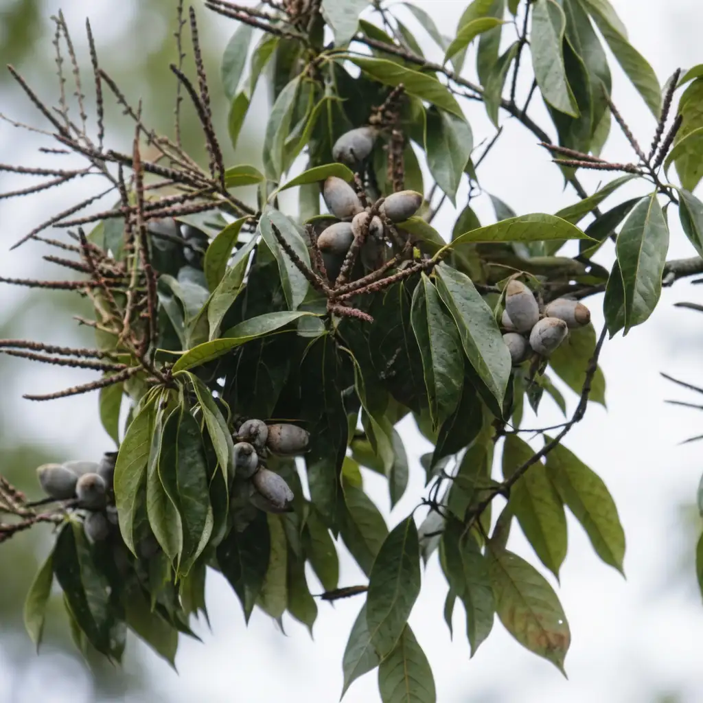 石栎 (Lithocarpus glaber) — 细节