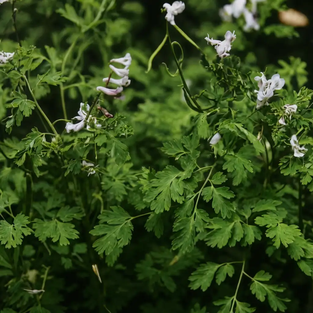 紫堇 (Corydalis edulis) — 细节