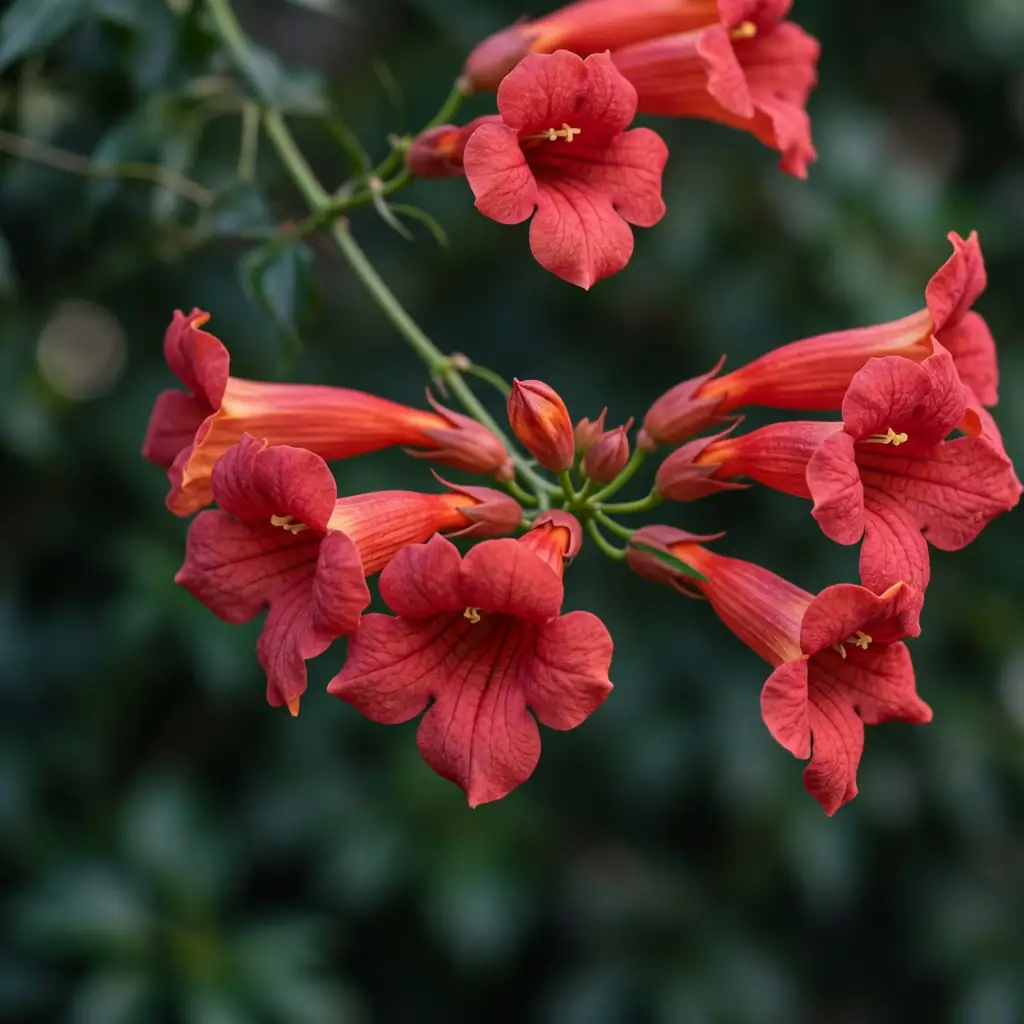 凌霄 (Campsis grandiflora) — 细节