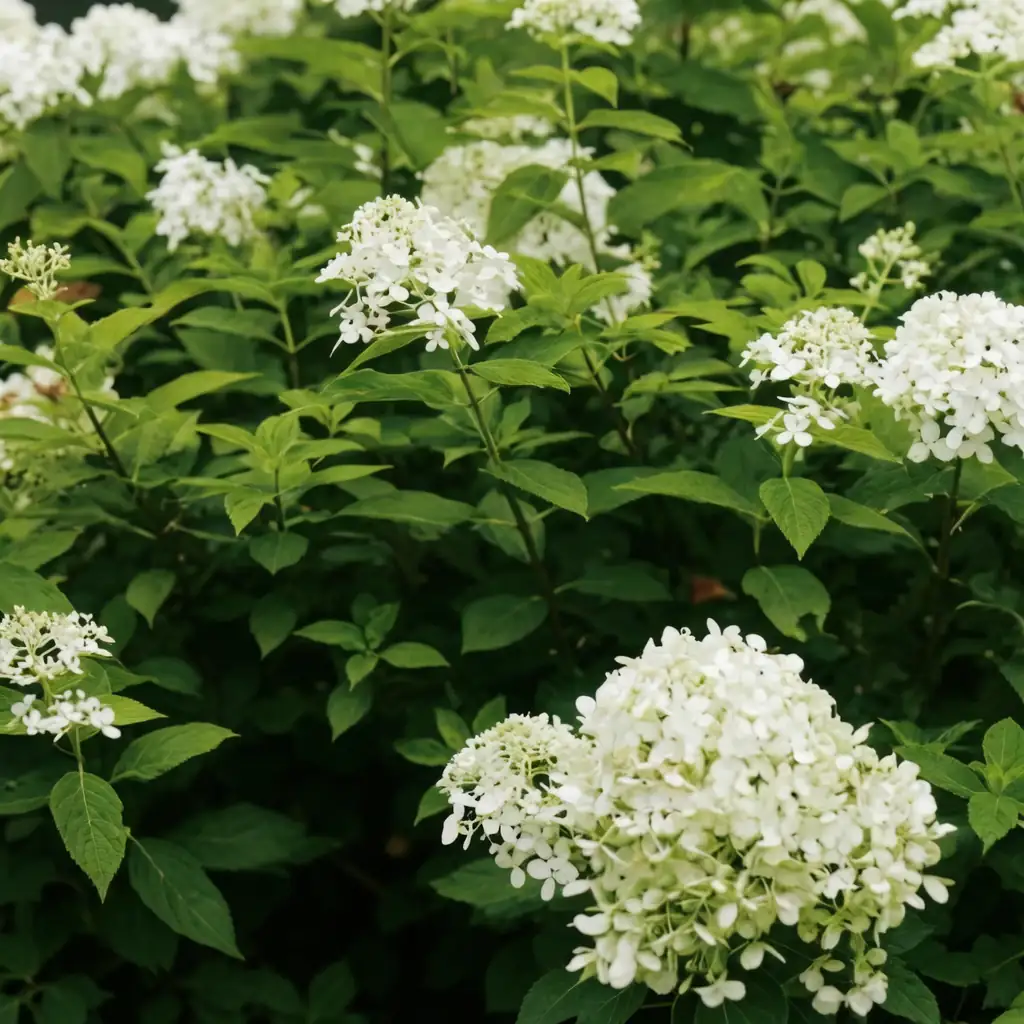 圆锥绣球 (Hydrangea paniculata) — 环境展示