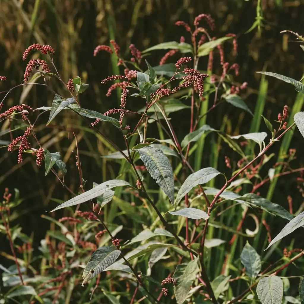 红蓼 (Polygonum orientale) — 细节