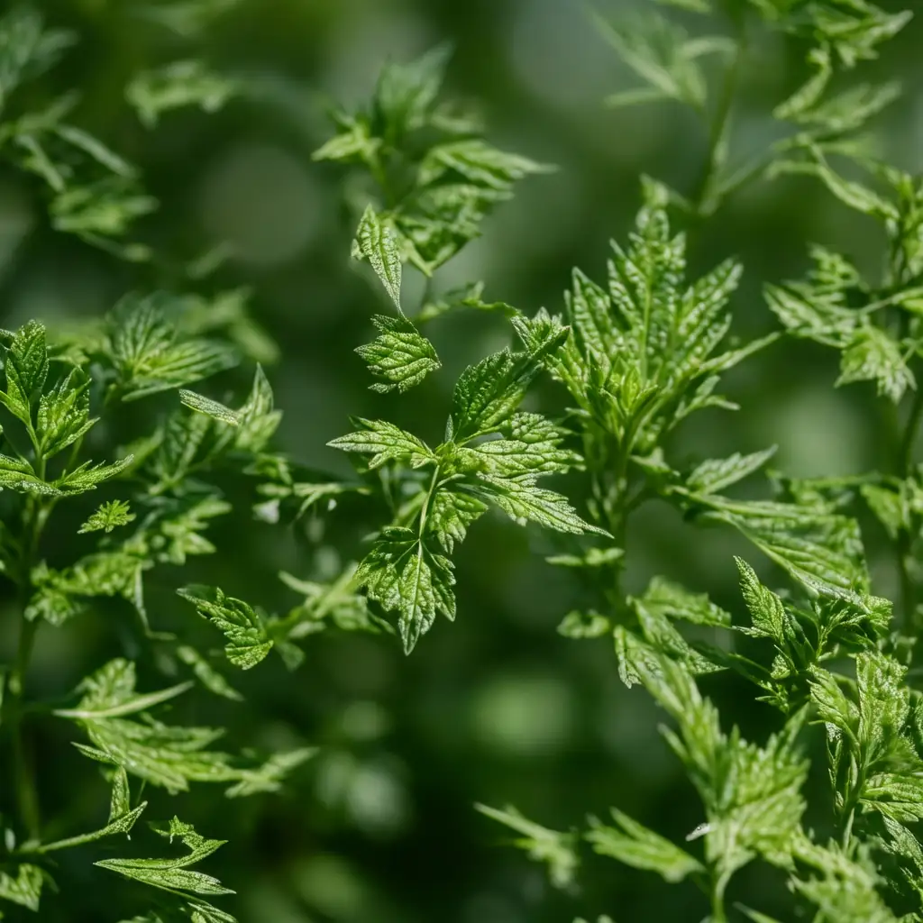 艾蒿 (Artemisia argyi) — 特写