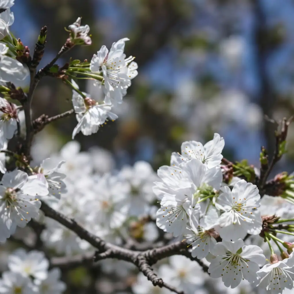 山櫻花 (Prunus serrulata) — 特写