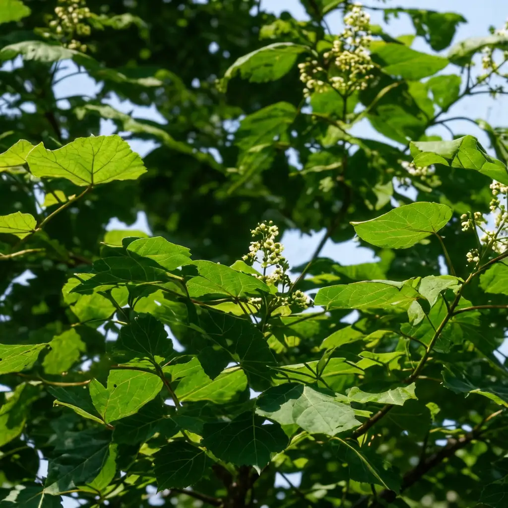 梓 (Catalpa ovata) — 细节