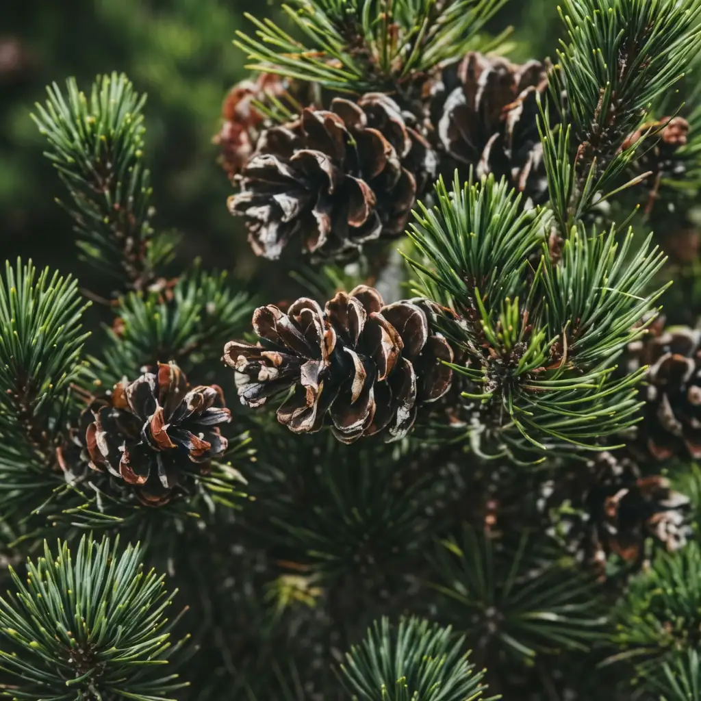 日本五针松 (Pinus parviflora) — 特写
