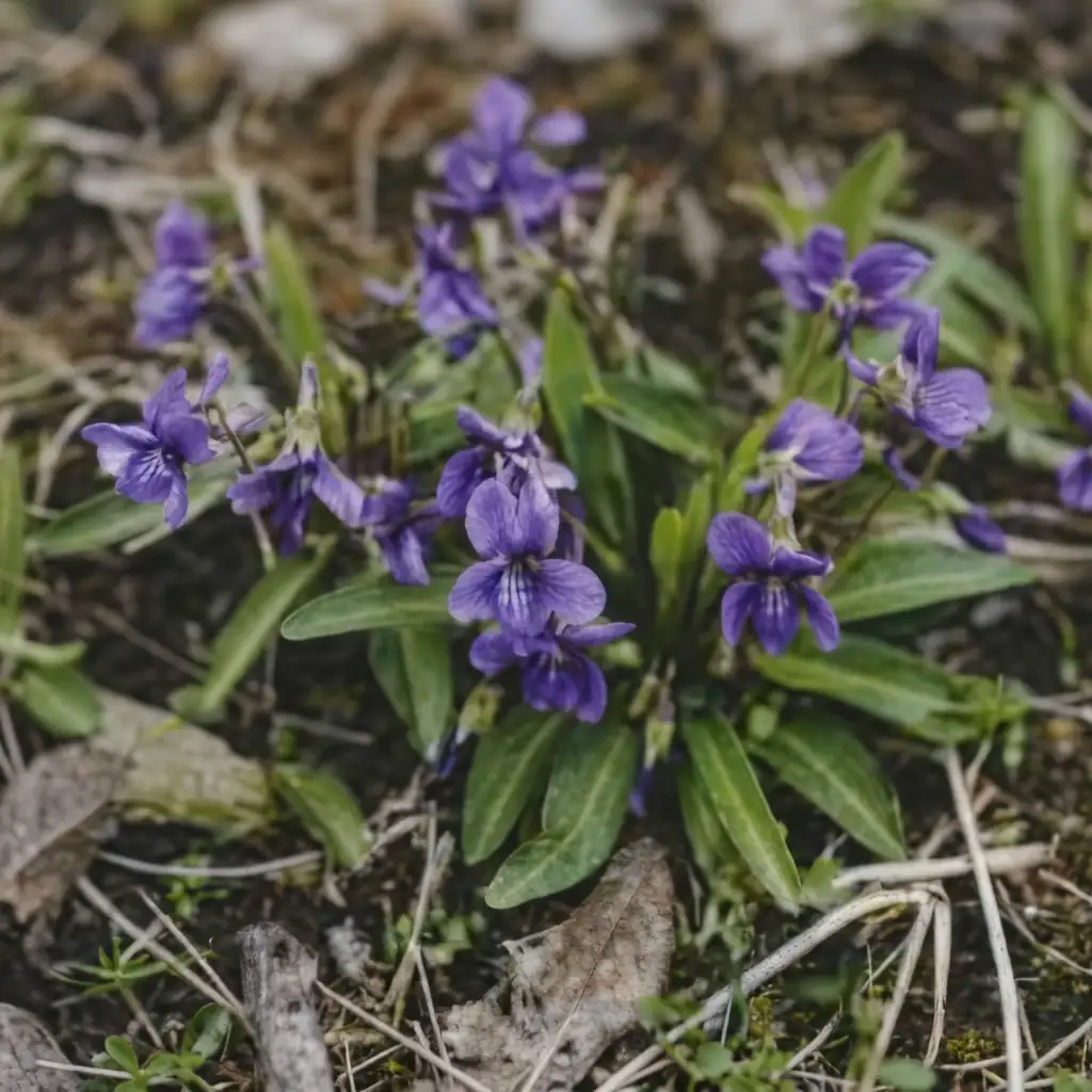 紫花地丁 (Viola philippica) — 细节