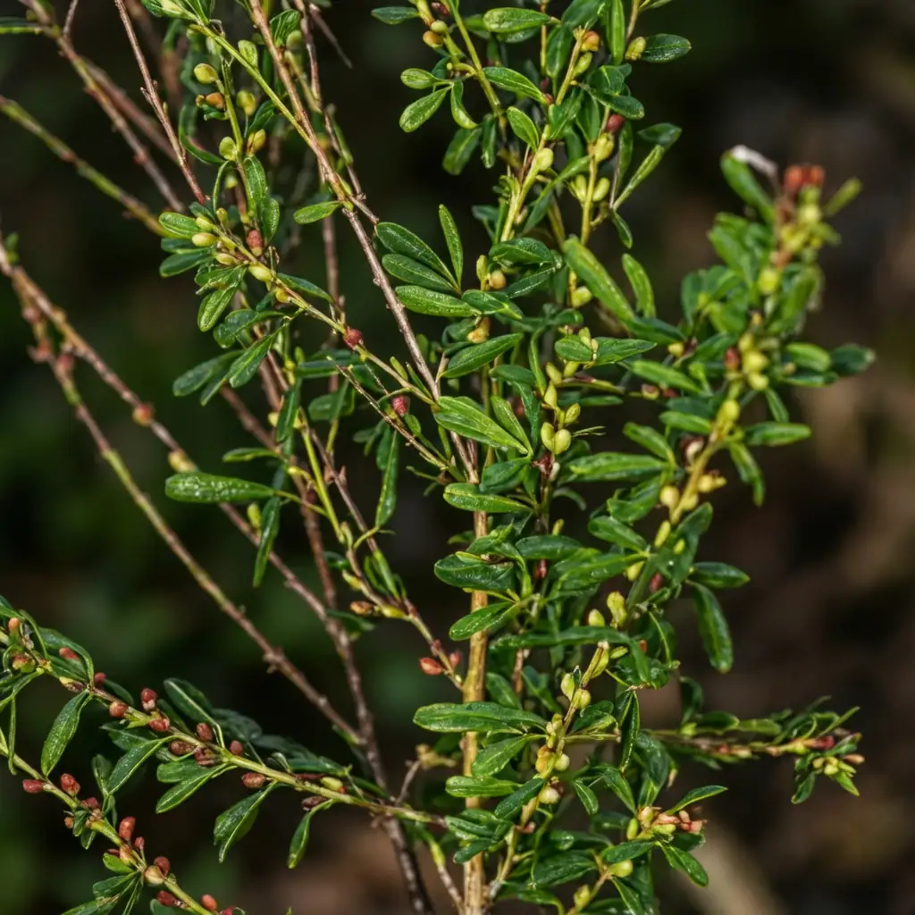 截叶铁扫帚 (Lespedeza cuneata) — 特写
