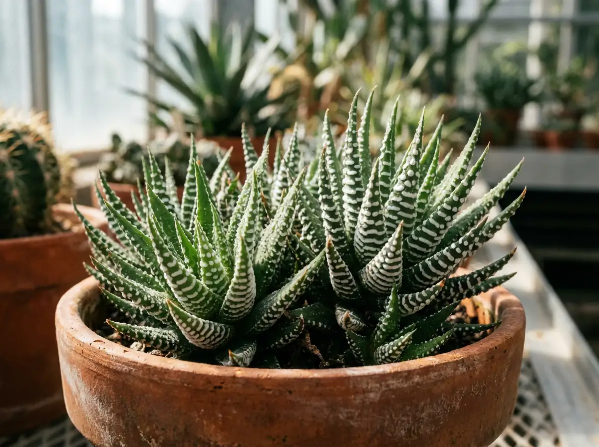Zebra-Haworthia (Haworthiopsis attenuata) — weitere Ansicht