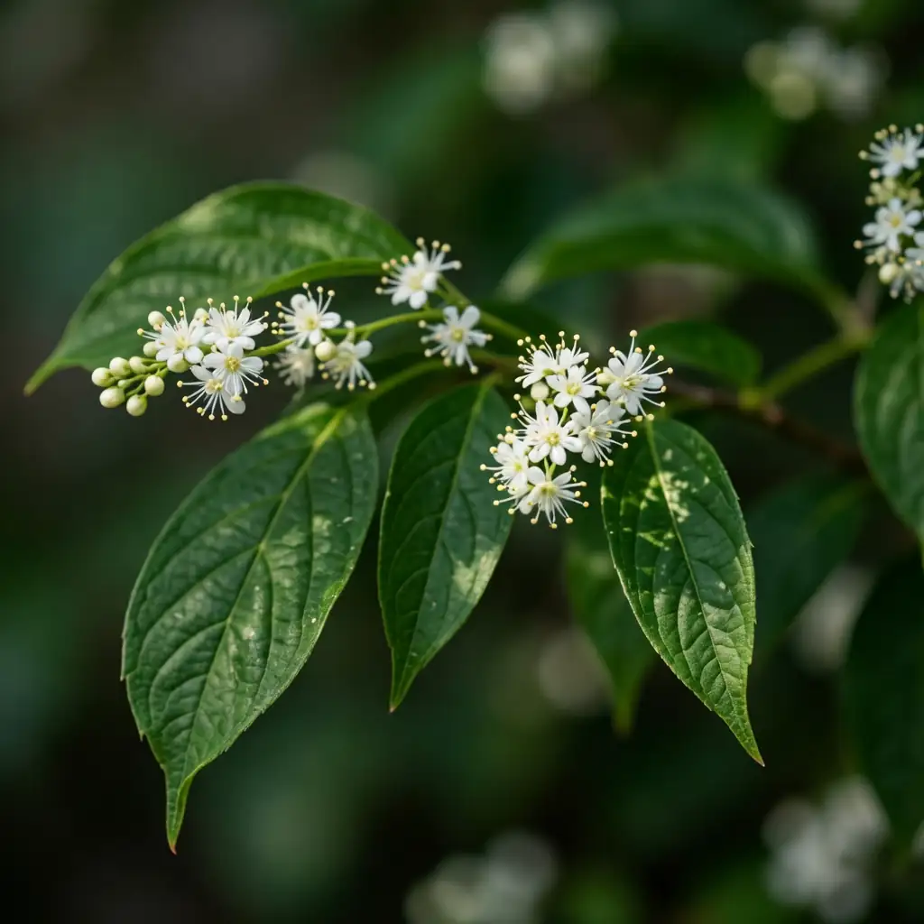 白檀 (Symplocos tanakae) — 特写