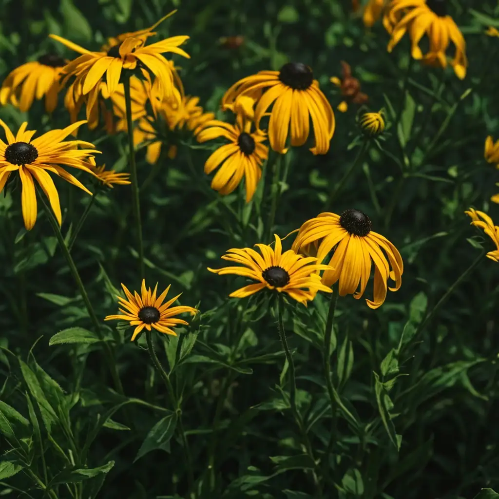 金光菊 (Rudbeckia laciniata) — 特写
