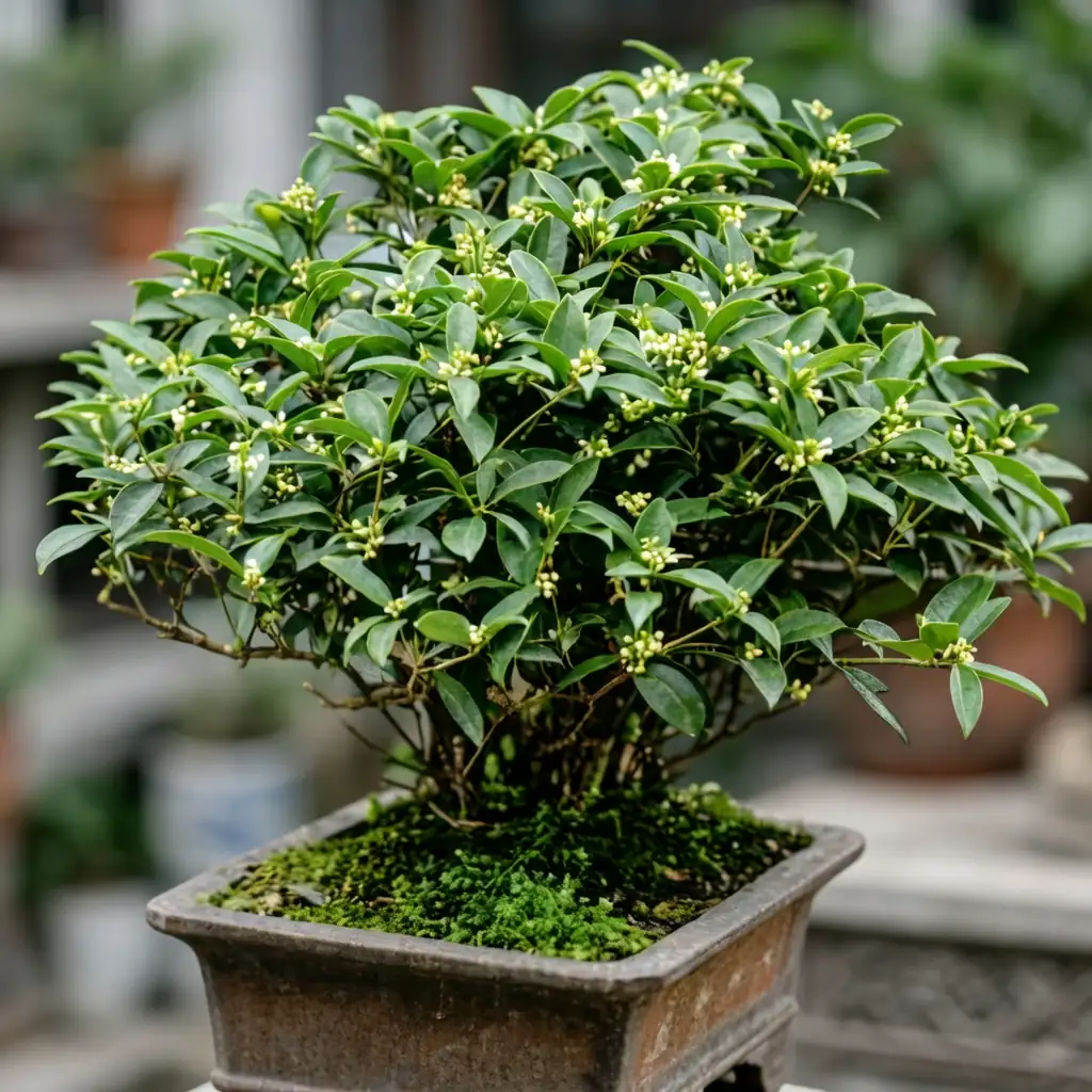 桂花 (Osmanthus fragrans) — 细节