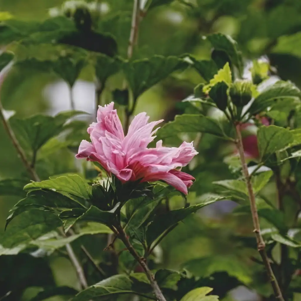木槿 (Hibiscus syriacus) — 细节
