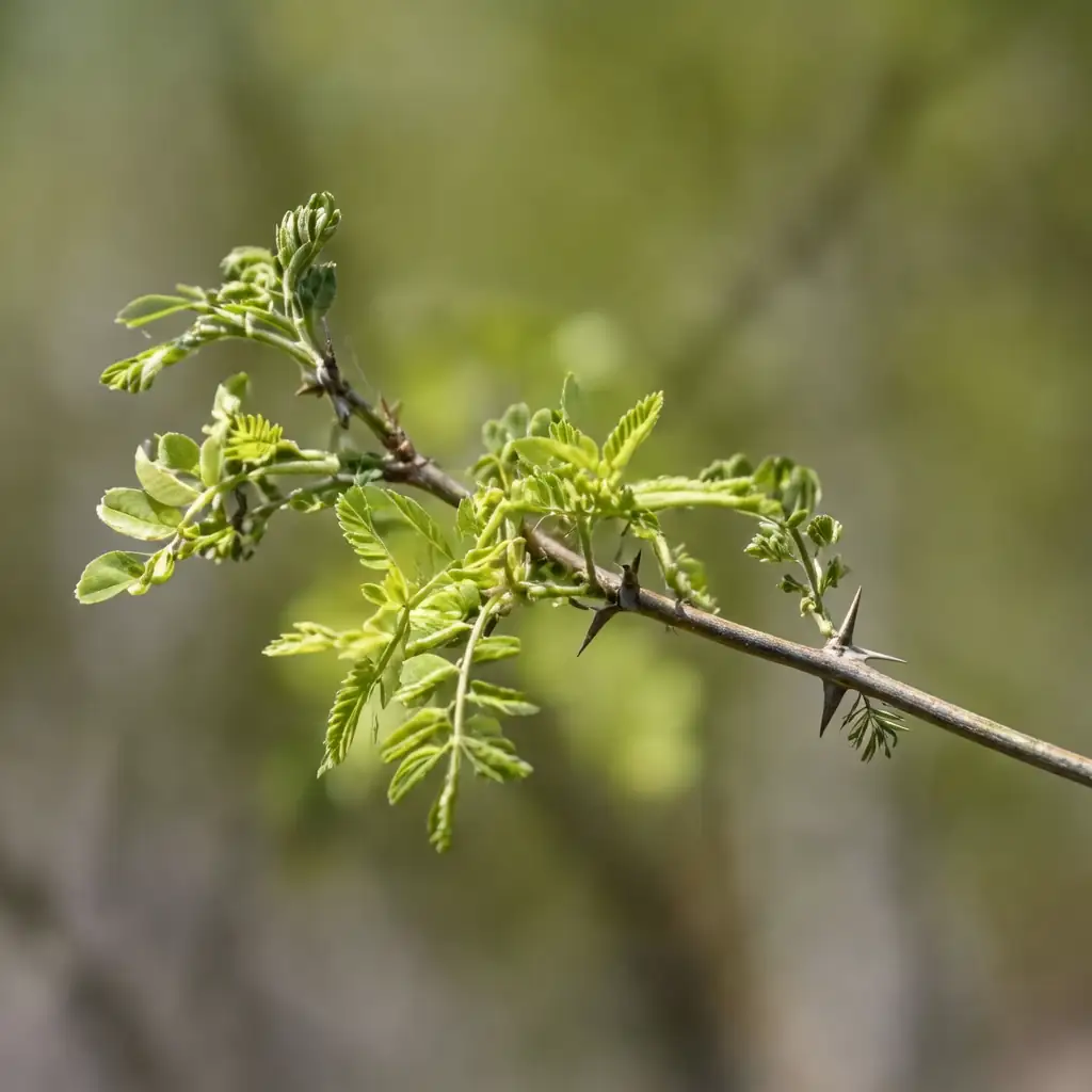 刺槐 (Robinia pseudoacacia) — 特写