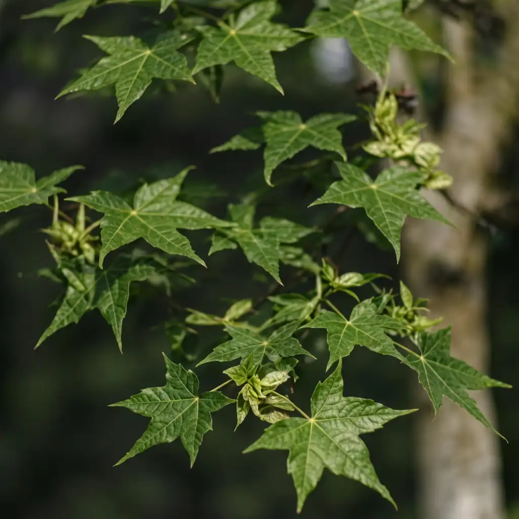 鸡爪槭 (Acer palmatum) — 细节