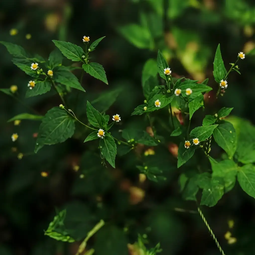 牛膝菊 (Galinsoga parviflora) — 细节